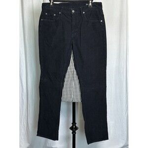 Bonobos Mens Pants 32x30 Slim Fit Black Stretch Corduroy Casual Classic
